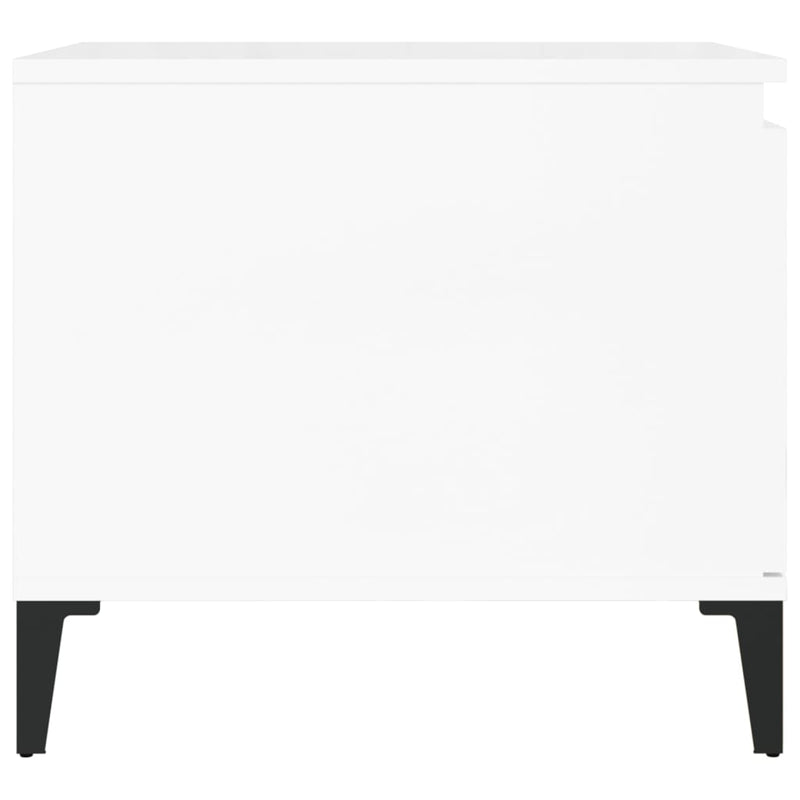 vidaXL Coffee Table High Gloss White 100x50x45 cm Engineered Wood