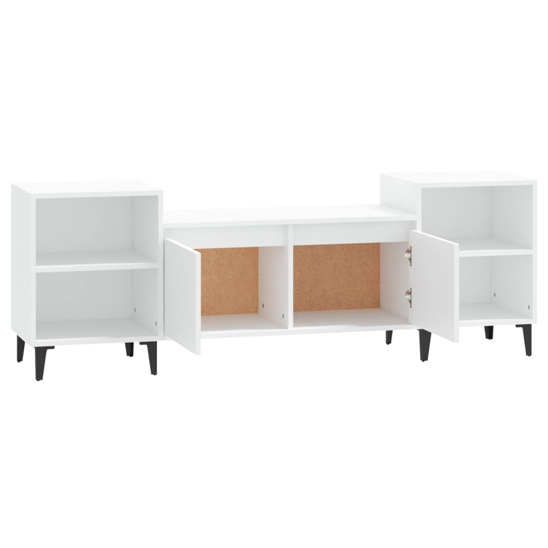 vidaXL TV Cabinet White 160x35x55 cm Engineered Wood
