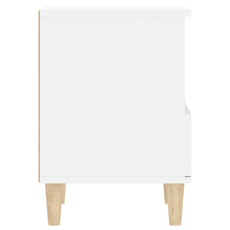 vidaXL Bedside Cabinet White 40x35x50 cm
