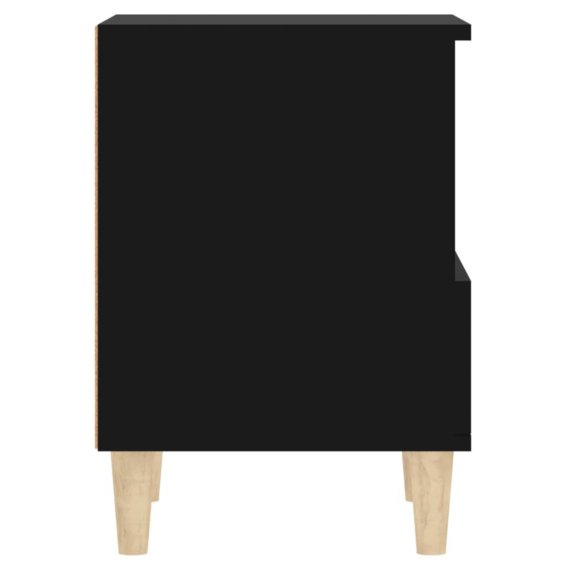 vidaXL Bedside Cabinet Black 40x35x50 cm