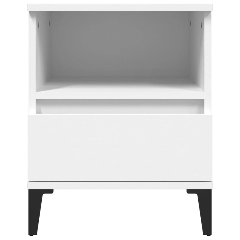 vidaXL Bedside Cabinet White 40x35x50 cm