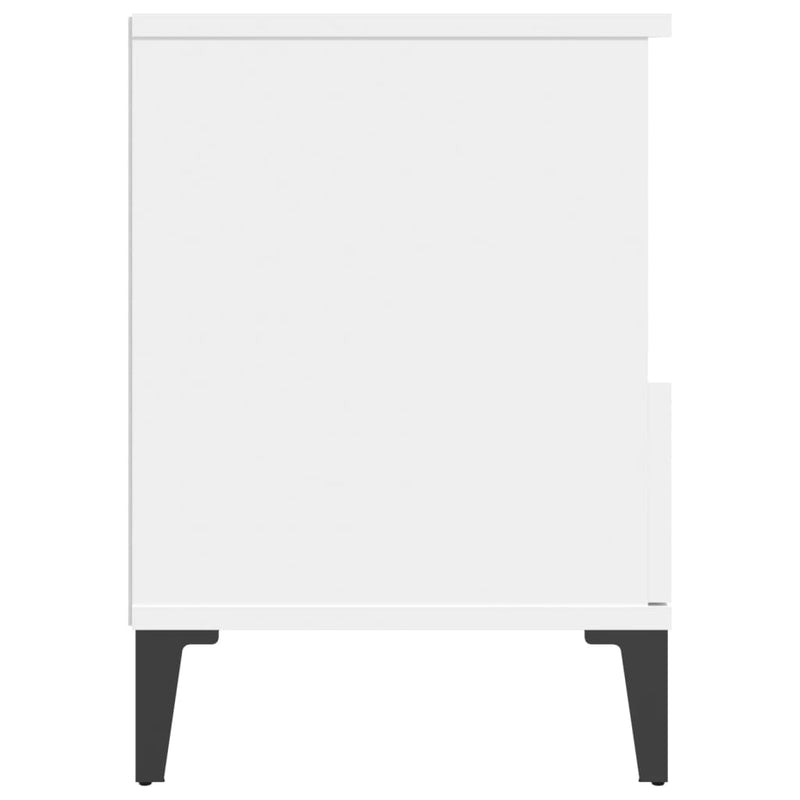 vidaXL Bedside Cabinet White 40x35x50 cm