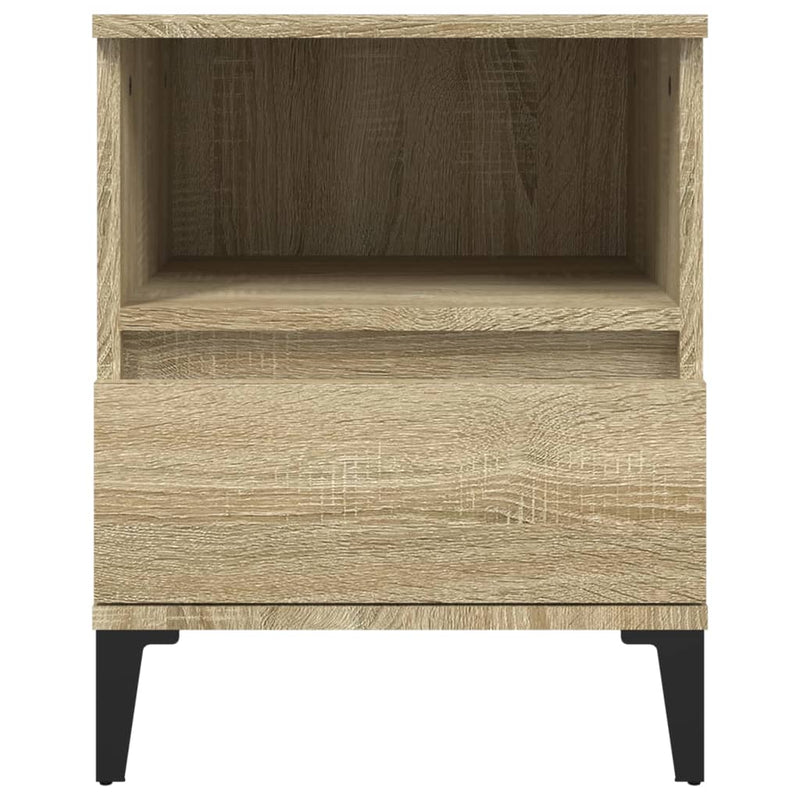 vidaXL Bedside Cabinets 2 pcs Sonoma Oak 40x35x50 cm