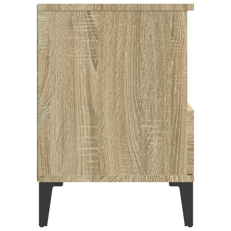 vidaXL Bedside Cabinets 2 pcs Sonoma Oak 40x35x50 cm