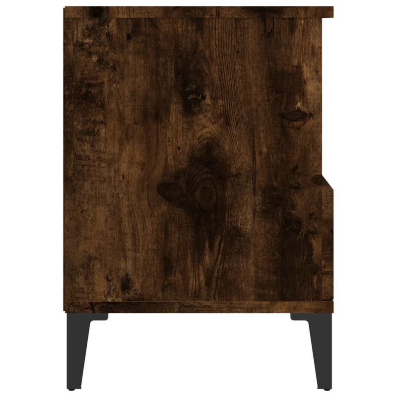 vidaXL Bedside Cabinets 2 pcs Smoked Oak 40x35x50 cm