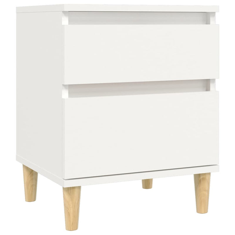 vidaXL Bedside Cabinets 2 pcs White 40x35x50 cm