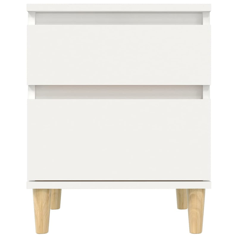 vidaXL Bedside Cabinets 2 pcs White 40x35x50 cm