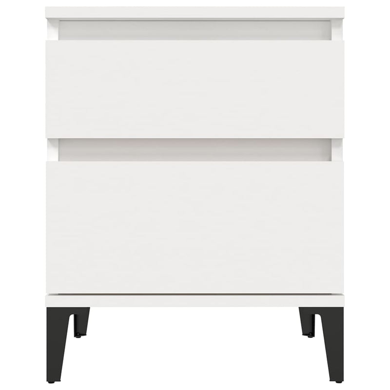 vidaXL Bedside Cabinet White 40x35x50 cm