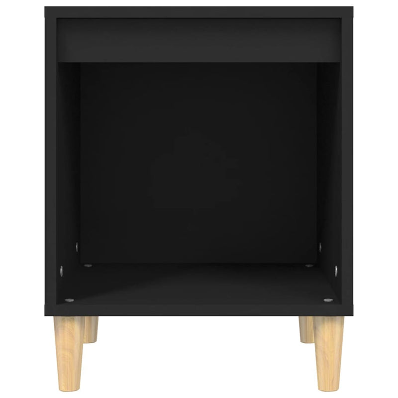vidaXL Bedside Cabinets 2 pcs Black 40x35x50 cm