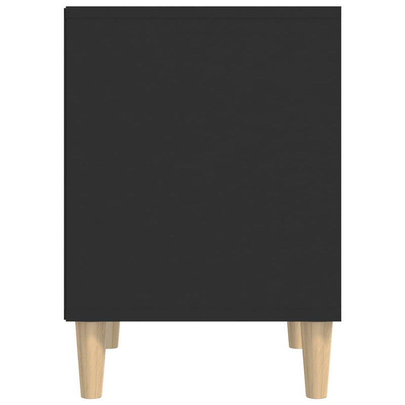vidaXL Bedside Cabinets 2 pcs Black 40x35x50 cm