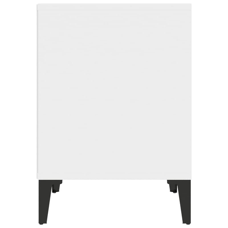 vidaXL Bedside Cabinet White 40x35x50 cm