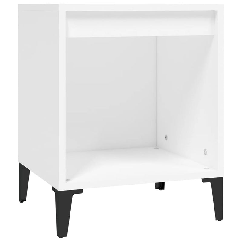 vidaXL Bedside Cabinets 2 pcs White 40x35x50 cm