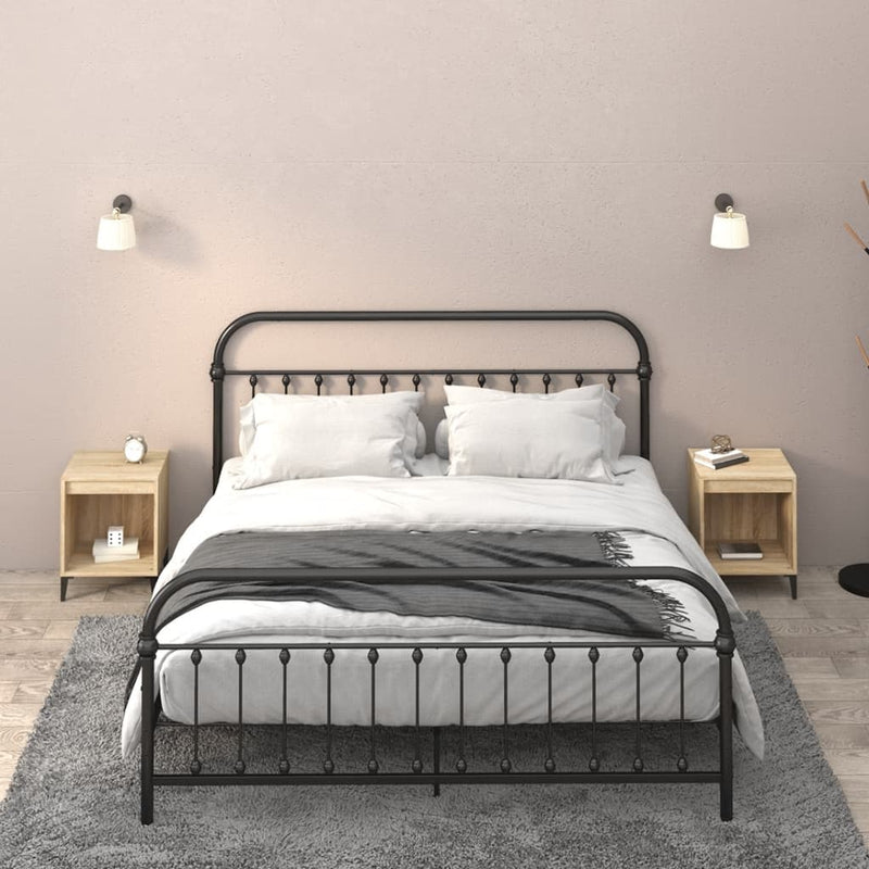 vidaXL Bedside Cabinets 2 pcs Sonoma Oak 40x35x50 cm