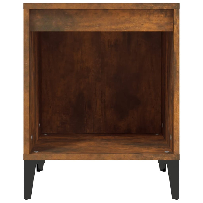 vidaXL Bedside Cabinets 2 pcs Smoked Oak 40x35x50 cm
