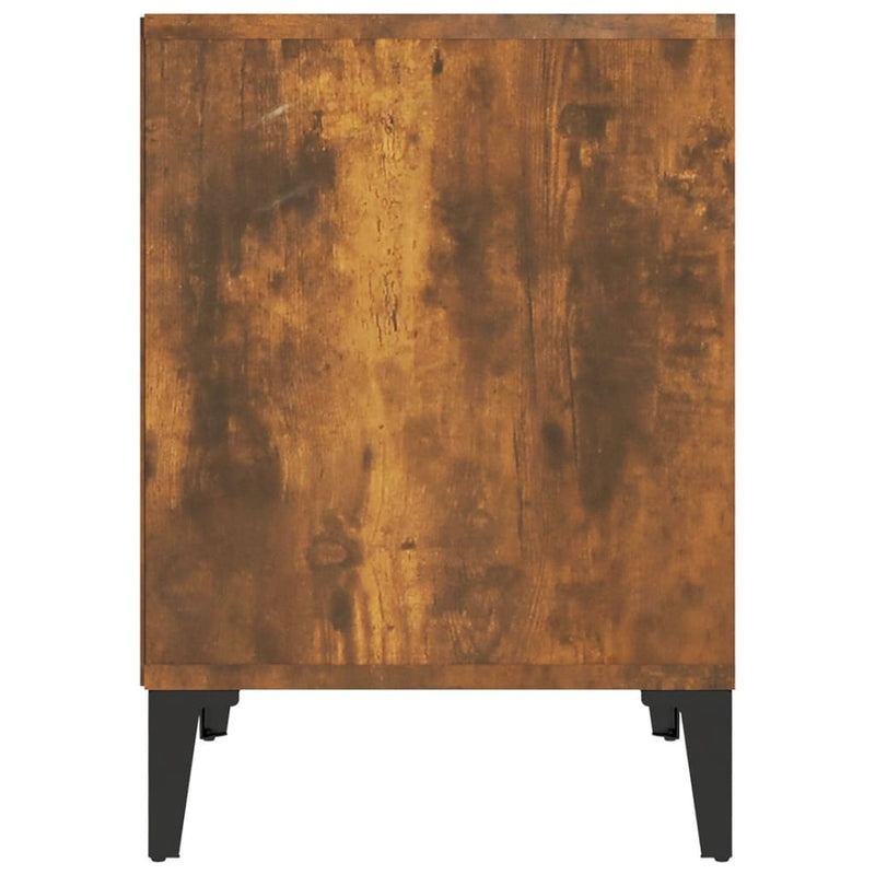 vidaXL Bedside Cabinets 2 pcs Smoked Oak 40x35x50 cm