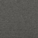 vidaXL Box Spring Bed Frame Dark Grey Queen Fabric