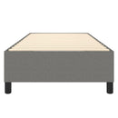 vidaXL Box Spring Bed Frame Dark Grey 107x203 cm King Single Fabric
