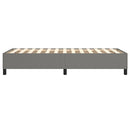 vidaXL Box Spring Bed Frame Dark Grey 107x203 cm King Single Fabric