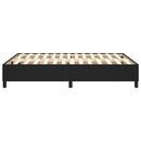 vidaXL Box Spring Bed Frame Black Double Faux Leather