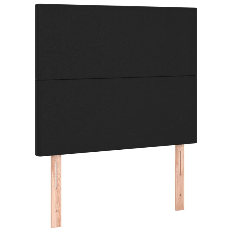 vidaXL LED Headboard Black 80 cm Faux Leather