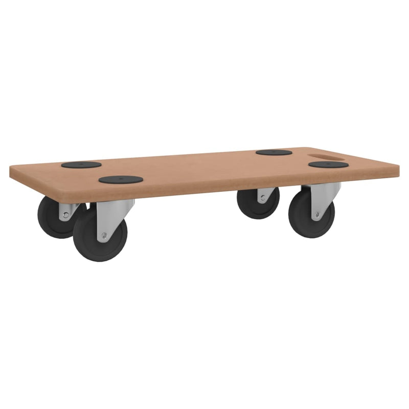 vidaXL Dolly Trolleys 2 pcs Rectangular Engineered Wood