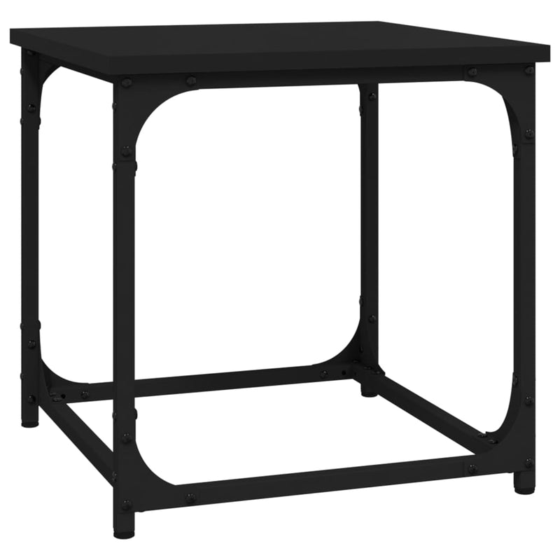 vidaXL Side Table Black 40x40x40 cm Engineered Wood