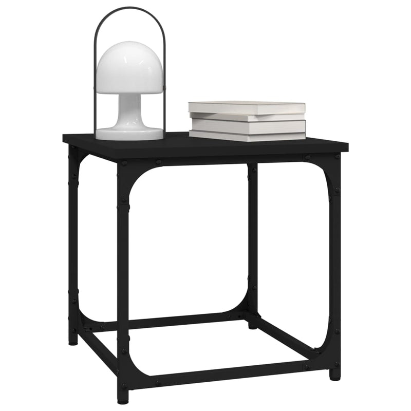 vidaXL Side Table Black 40x40x40 cm Engineered Wood