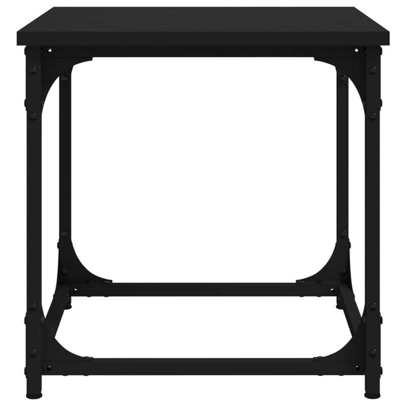 vidaXL Side Table Black 40x40x40 cm Engineered Wood