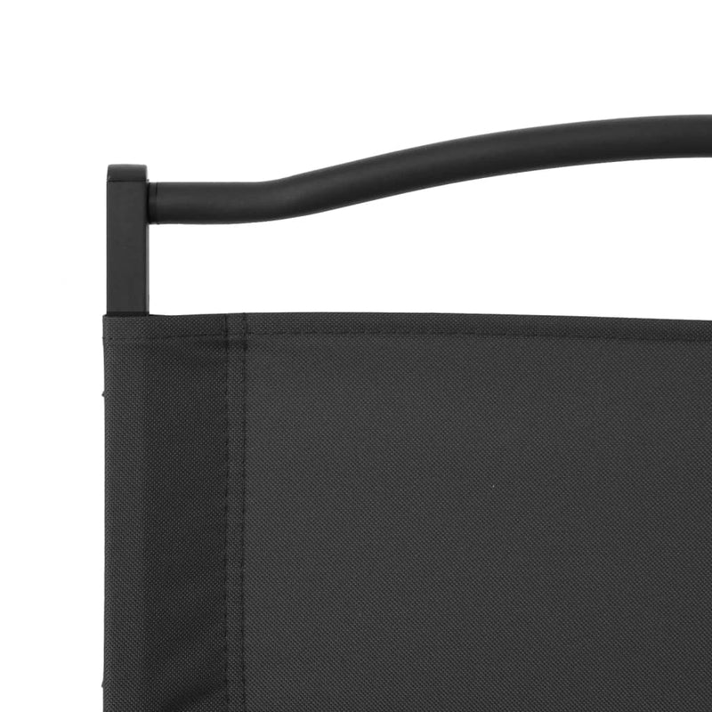 vidaXL Camping Chairs 2 pcs Black 54x43x59 cm Oxford Fabric