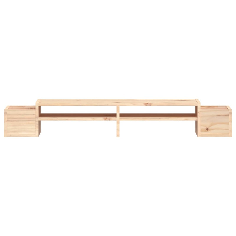 vidaXL Monitor Stand 100x27.5x15 cm Solid Wood Pine