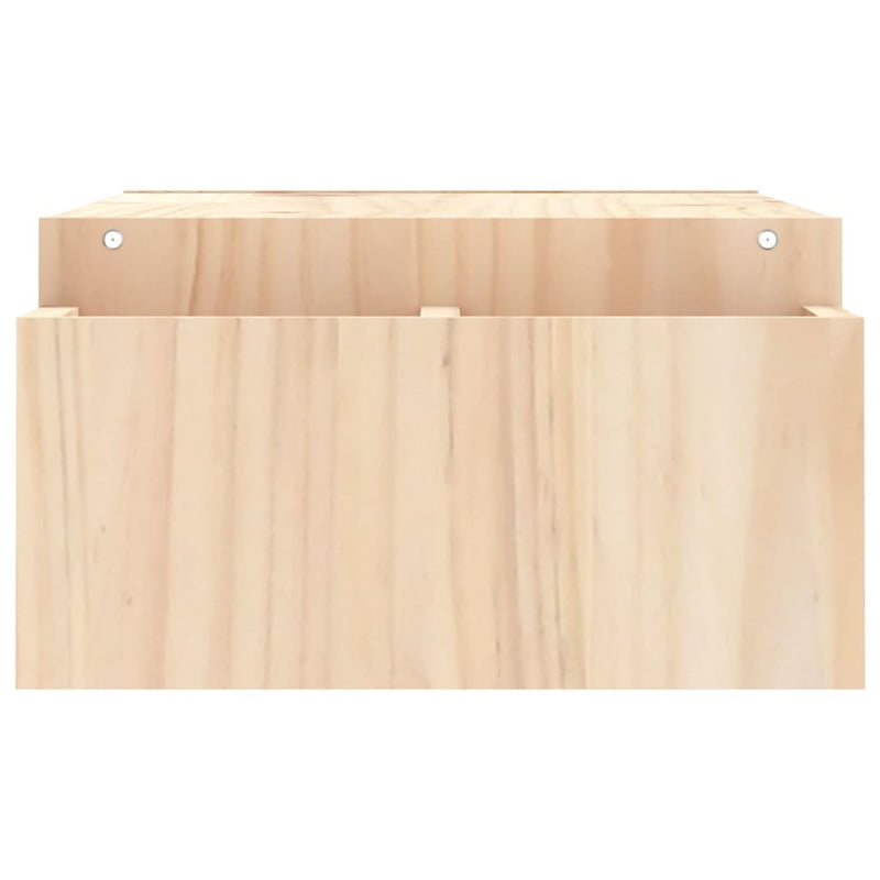 vidaXL Monitor Stand 100x27.5x15 cm Solid Wood Pine