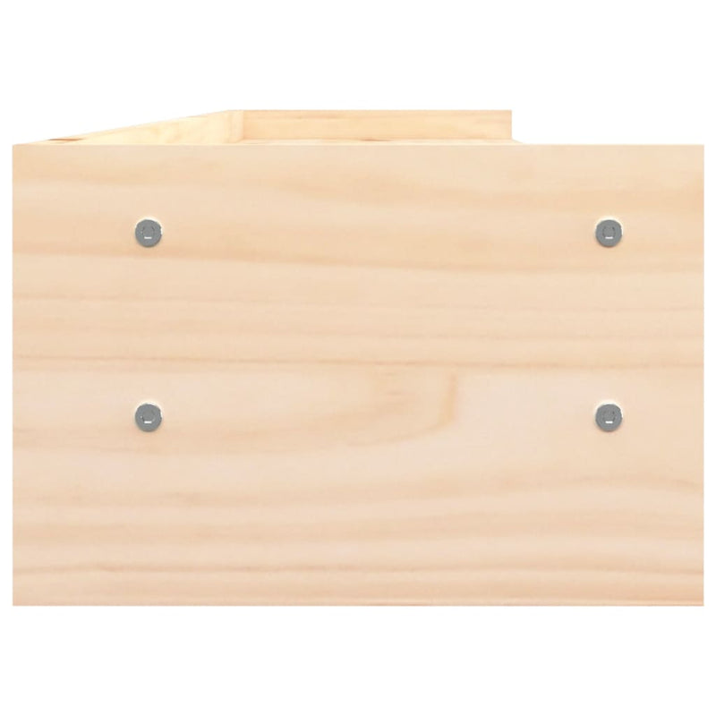 vidaXL Monitor Stand 100x24x16 cm Solid Wood Pine