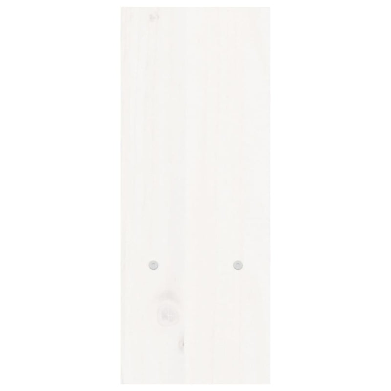 vidaXL Monitor Stand White (39-72)x17x43 cm Solid Wood Pine