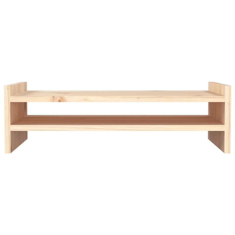 vidaXL Monitor Stand 50x27x15 cm Solid Wood Pine