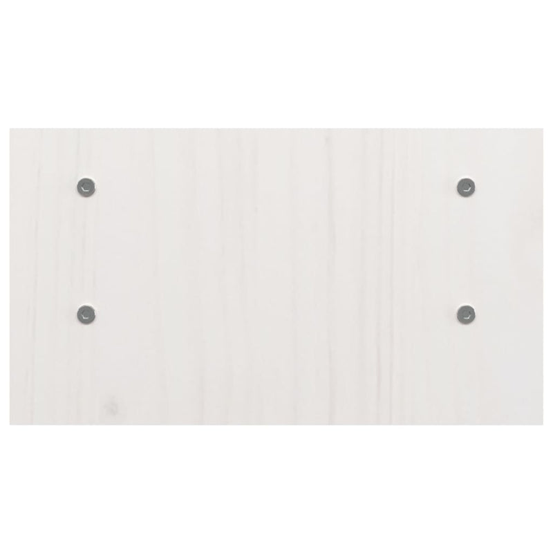 vidaXL Monitor Stand White 50x27x15 cm Solid Wood Pine