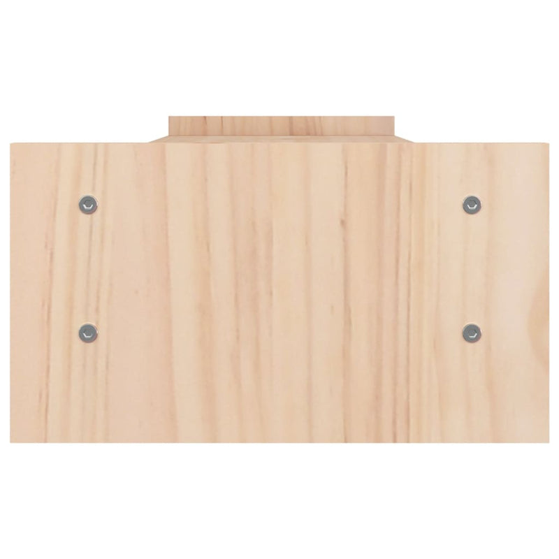 vidaXL Monitor Stand 100x27x15 cm Solid Wood Pine