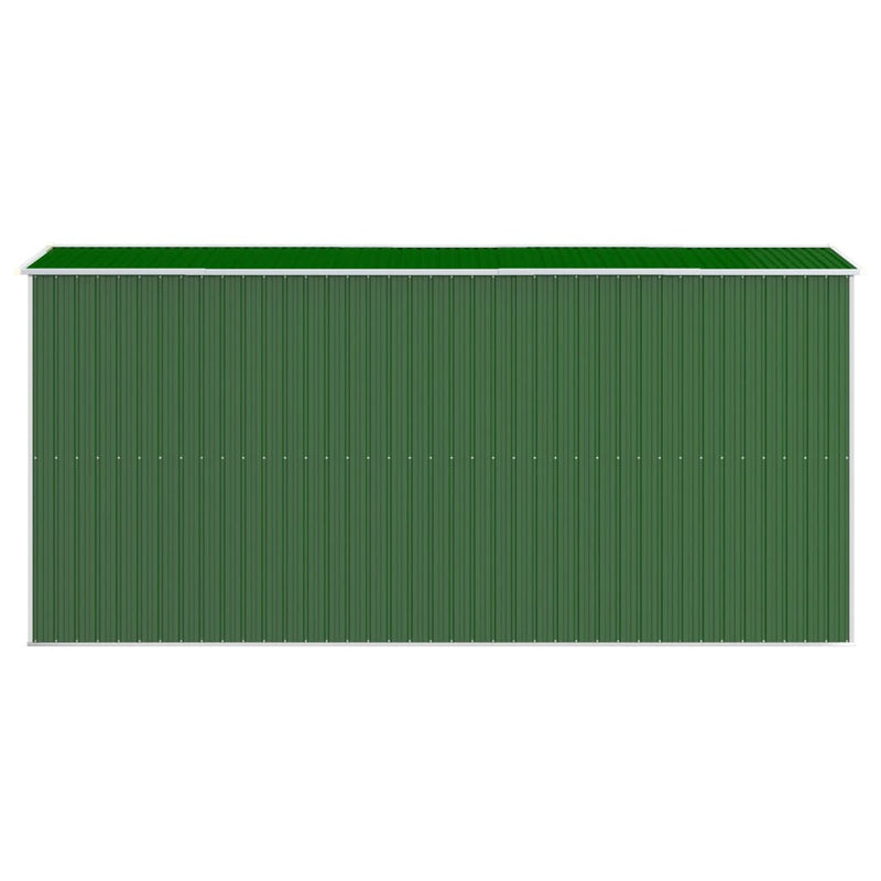 vidaXL Garden Shed Green 192x440x223 cm Galvanised Steel