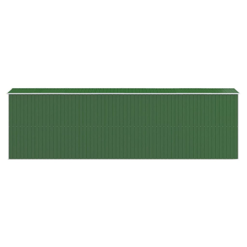 vidaXL Garden Shed Green 192x606x223 cm Galvanised Steel