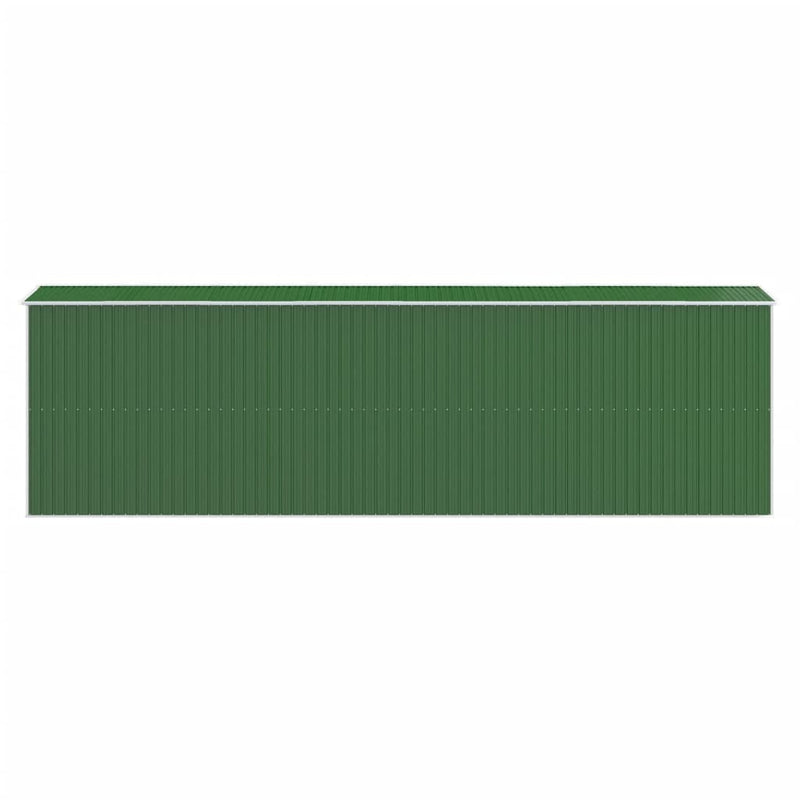 vidaXL Garden Shed Green 192x689x223 cm Galvanised Steel