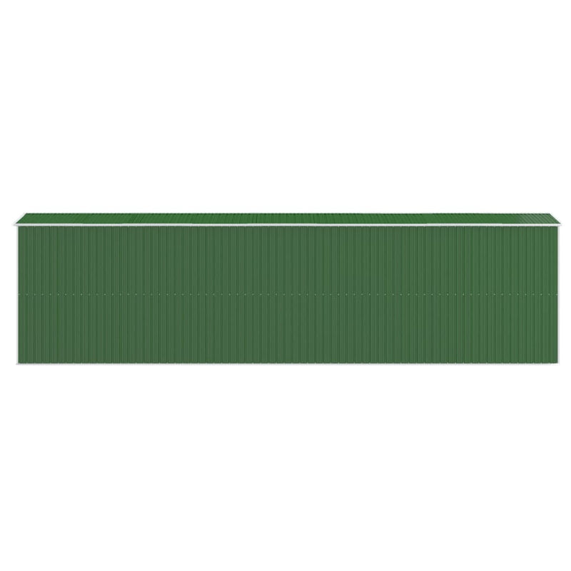 vidaXL Garden Shed Green 192x772x223 cm Galvanised Steel