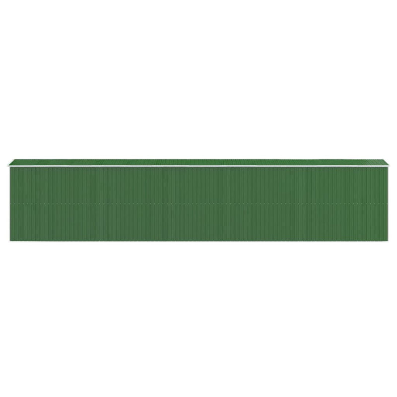 vidaXL Garden Shed Green 192x938x223 cm Galvanised Steel