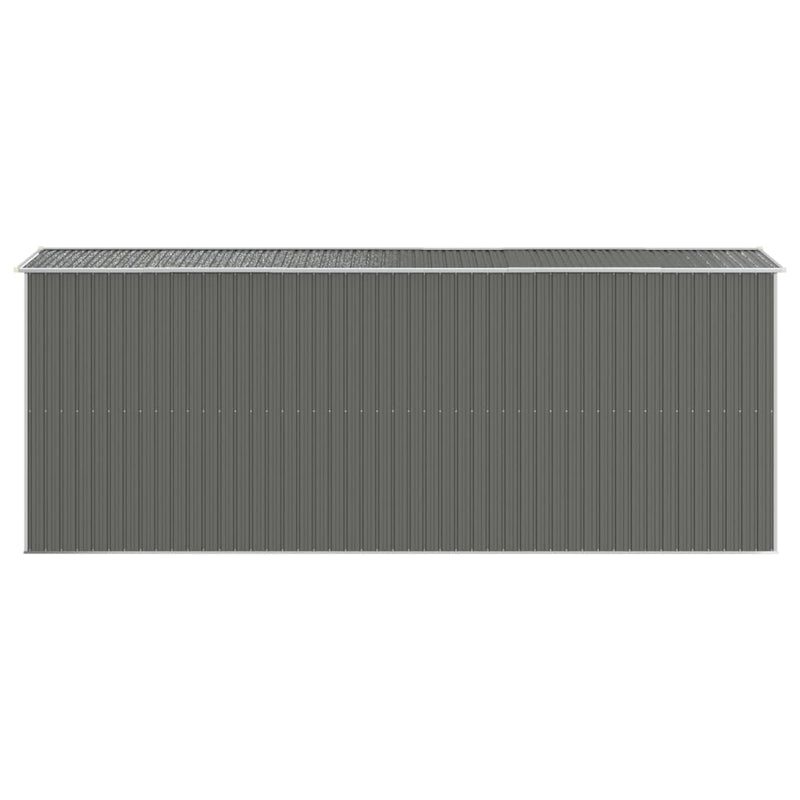 vidaXL Garden Shed Light Grey 192x523x223 cm Galvanised Steel