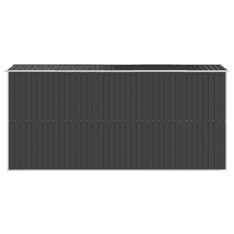 vidaXL Garden Shed Anthracite 192x440x223 cm Galvanised Steel