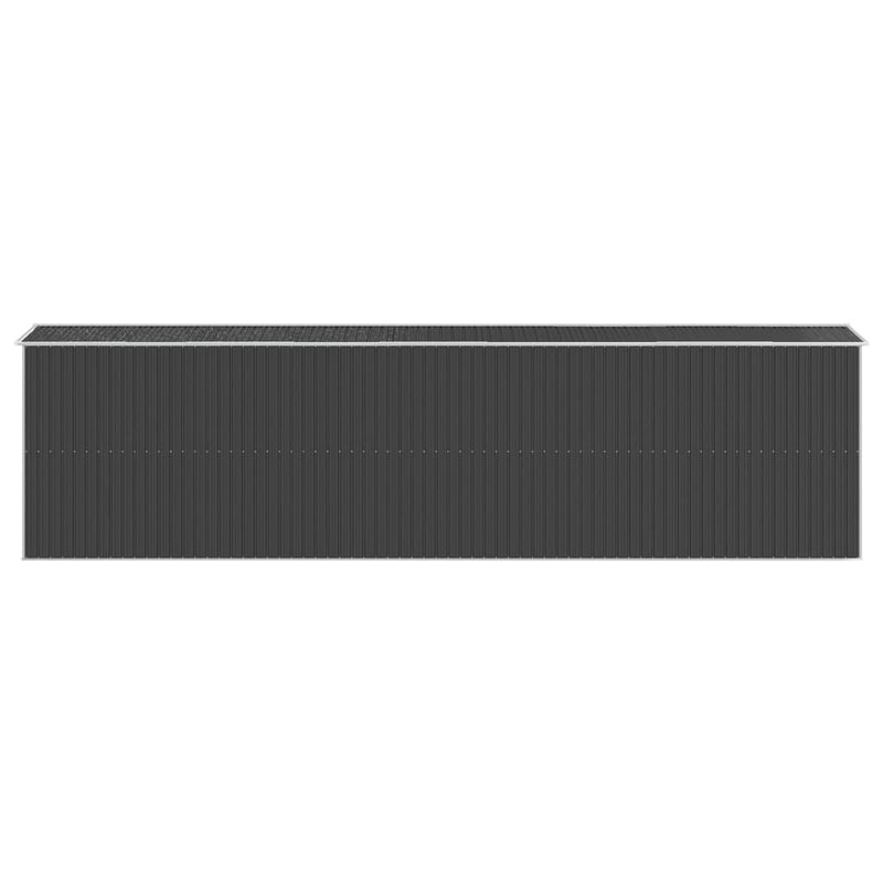 vidaXL Garden Shed Anthracite 192x772x223 cm Galvanised Steel