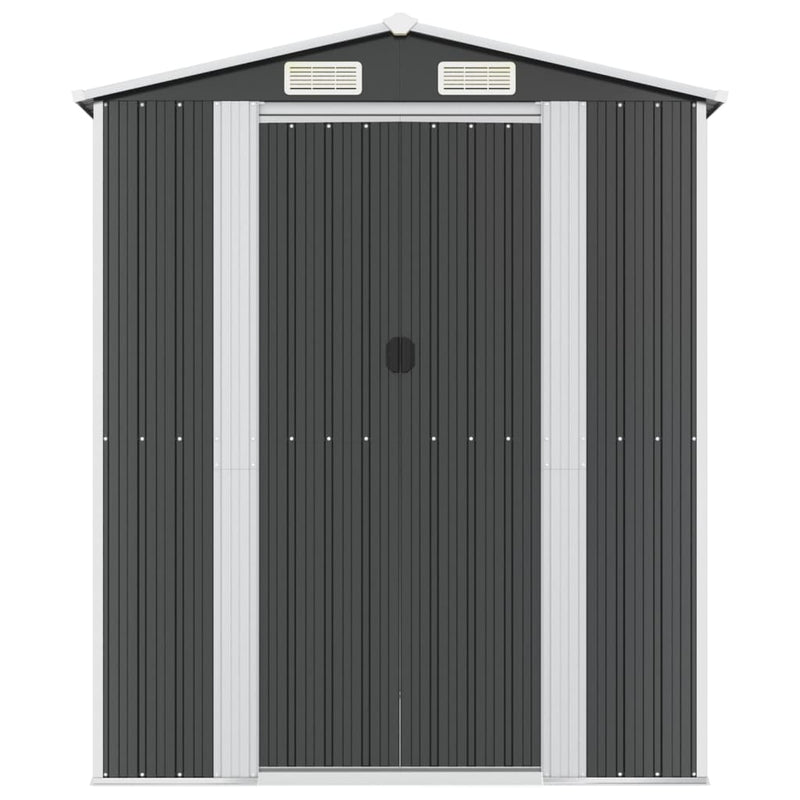 vidaXL Garden Shed Anthracite 192x938x223 cm Galvanised Steel