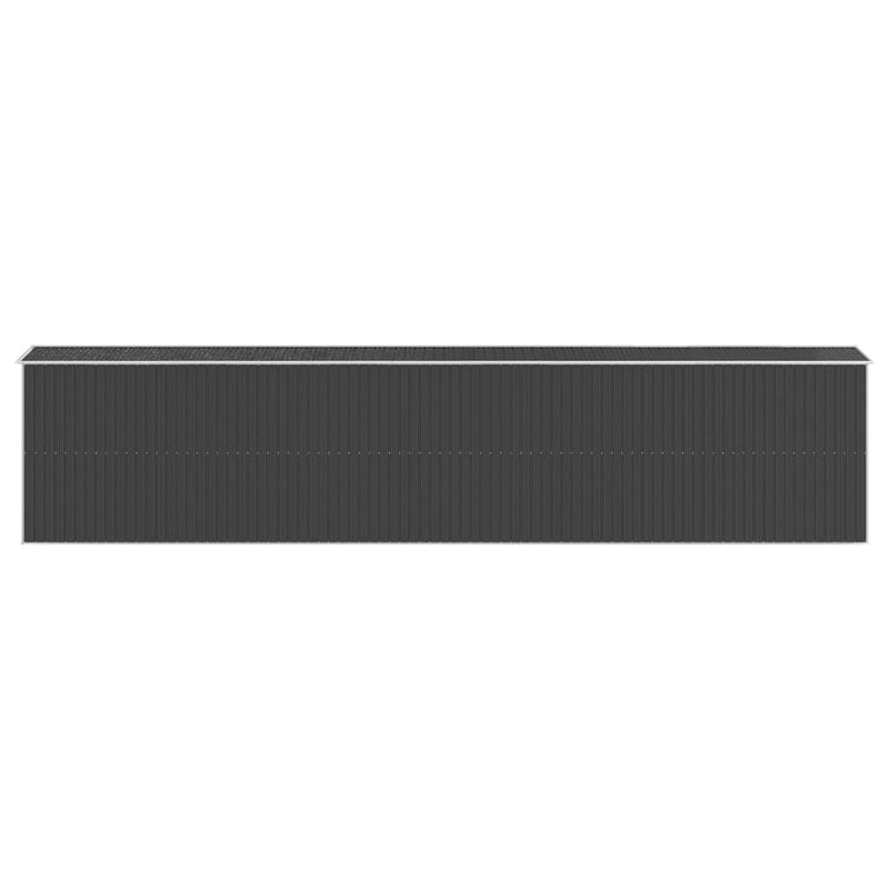 vidaXL Garden Shed Anthracite 192x938x223 cm Galvanised Steel
