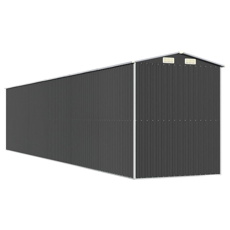 vidaXL Garden Shed Anthracite 192x938x223 cm Galvanised Steel