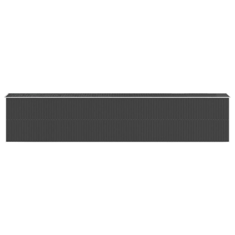 vidaXL Garden Shed Anthracite 192x1021x223 cm Galvanised Steel