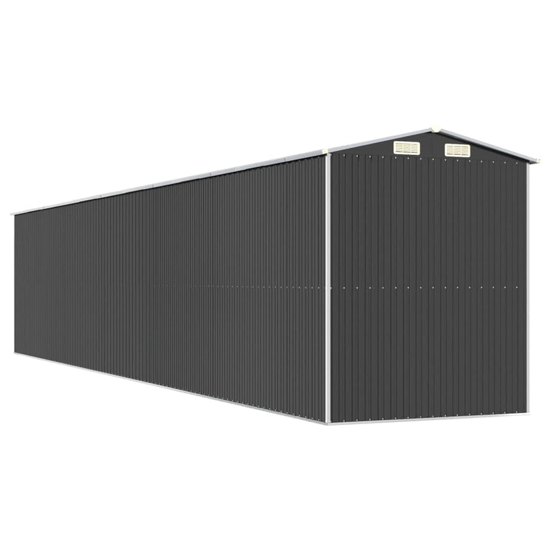 vidaXL Garden Shed Anthracite 192x1021x223 cm Galvanised Steel