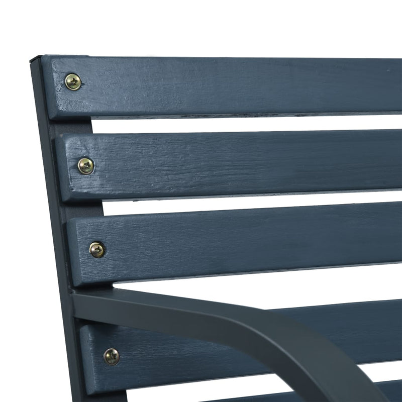 vidaXL Garden Bench Grey 112 cm Solid Wood Fir